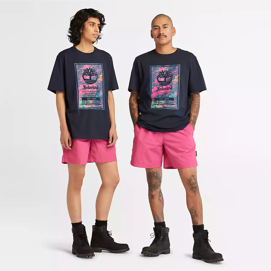 Timberland Playera Unisex con logo estampado