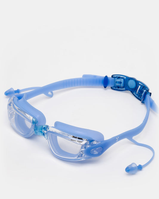 LENTE NATACION ADULTO CON TAPON DE OIDO - AZUL