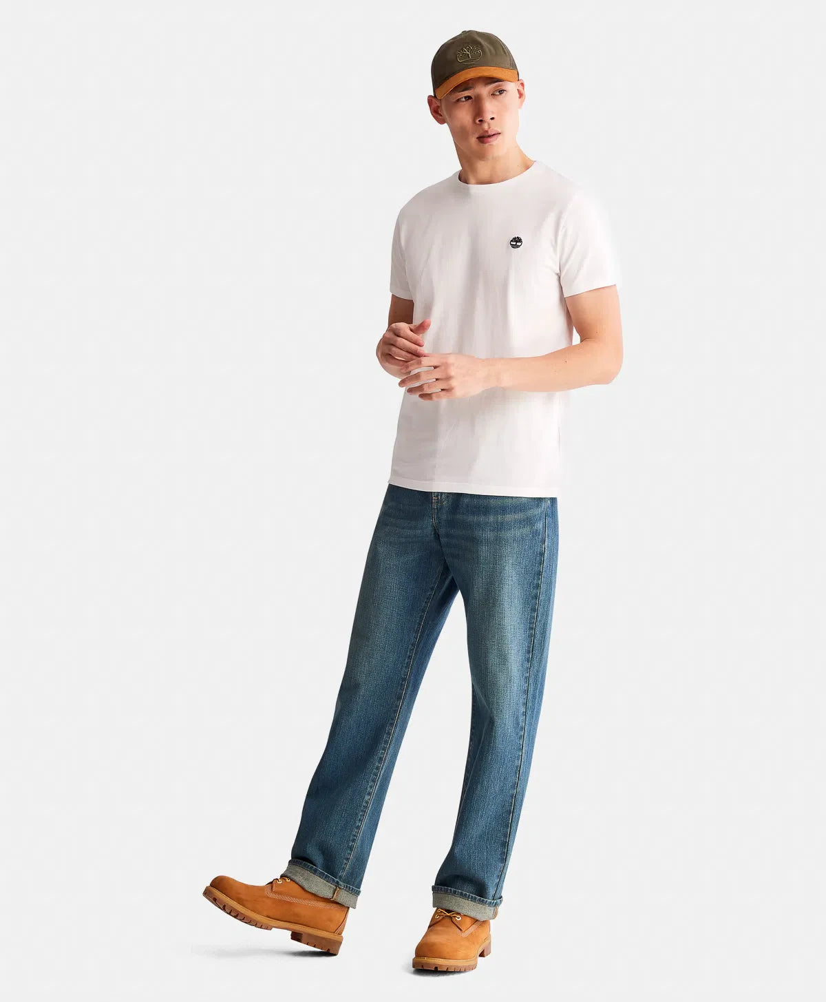 Timberland Playera de manga corta para Hombre con logotipo de algodón orgánico