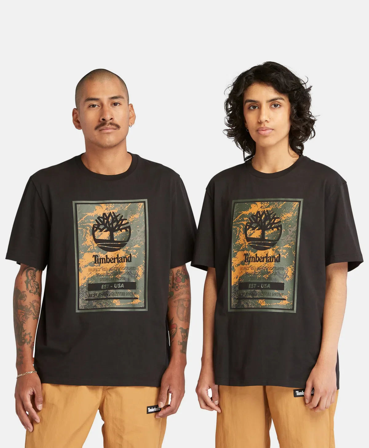 Timberland Playera Unisex con logo estampado