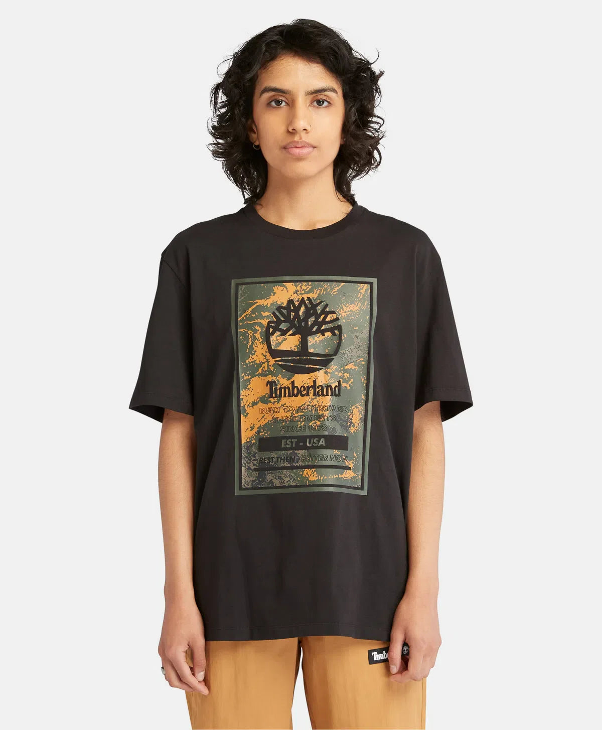 Timberland Playera Unisex con logo estampado