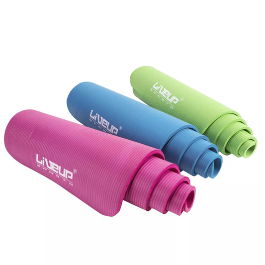 Live Up Alfombra de yoga gruesa de 10 mm
