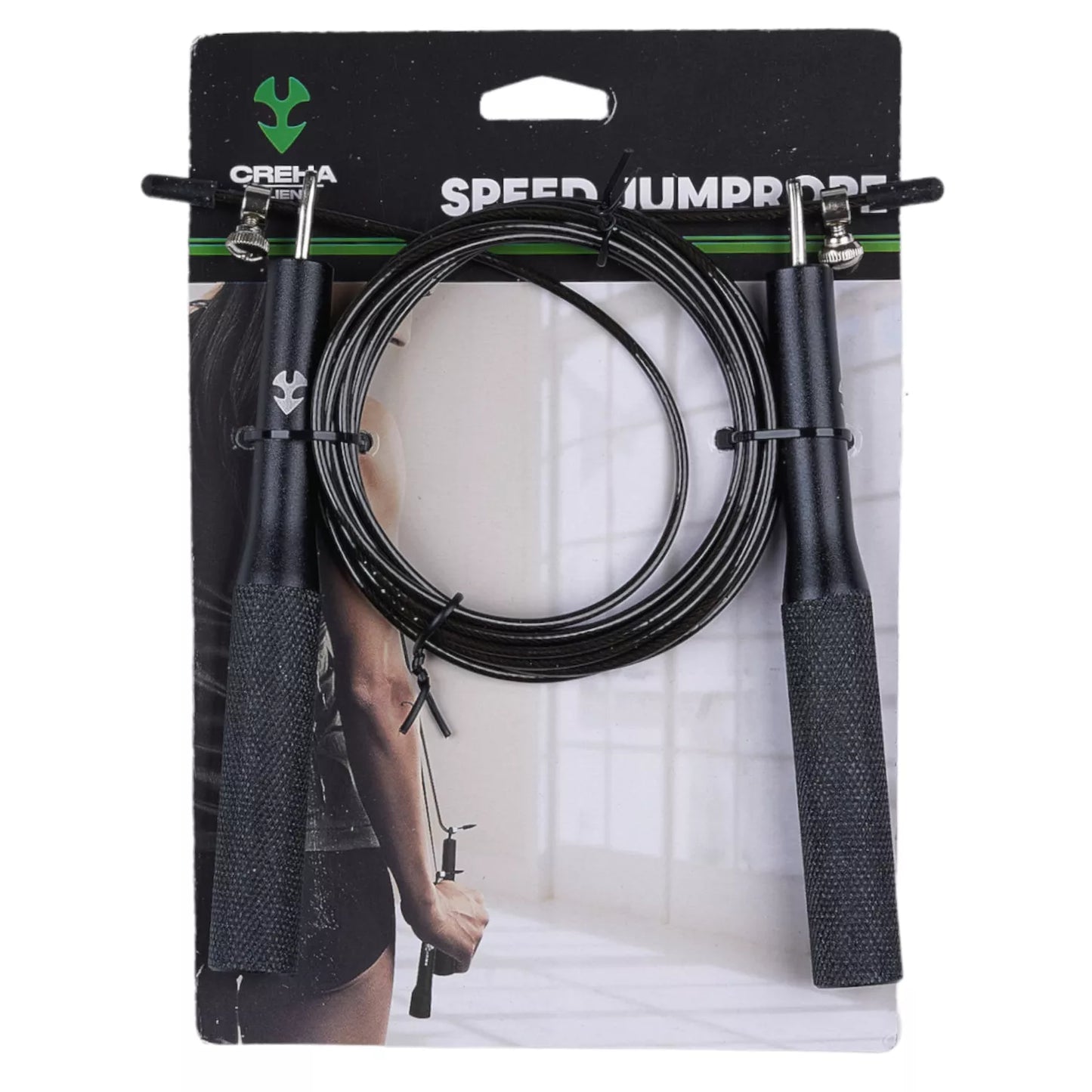 Cuerda de saltar con longitud ajustable de aluminio