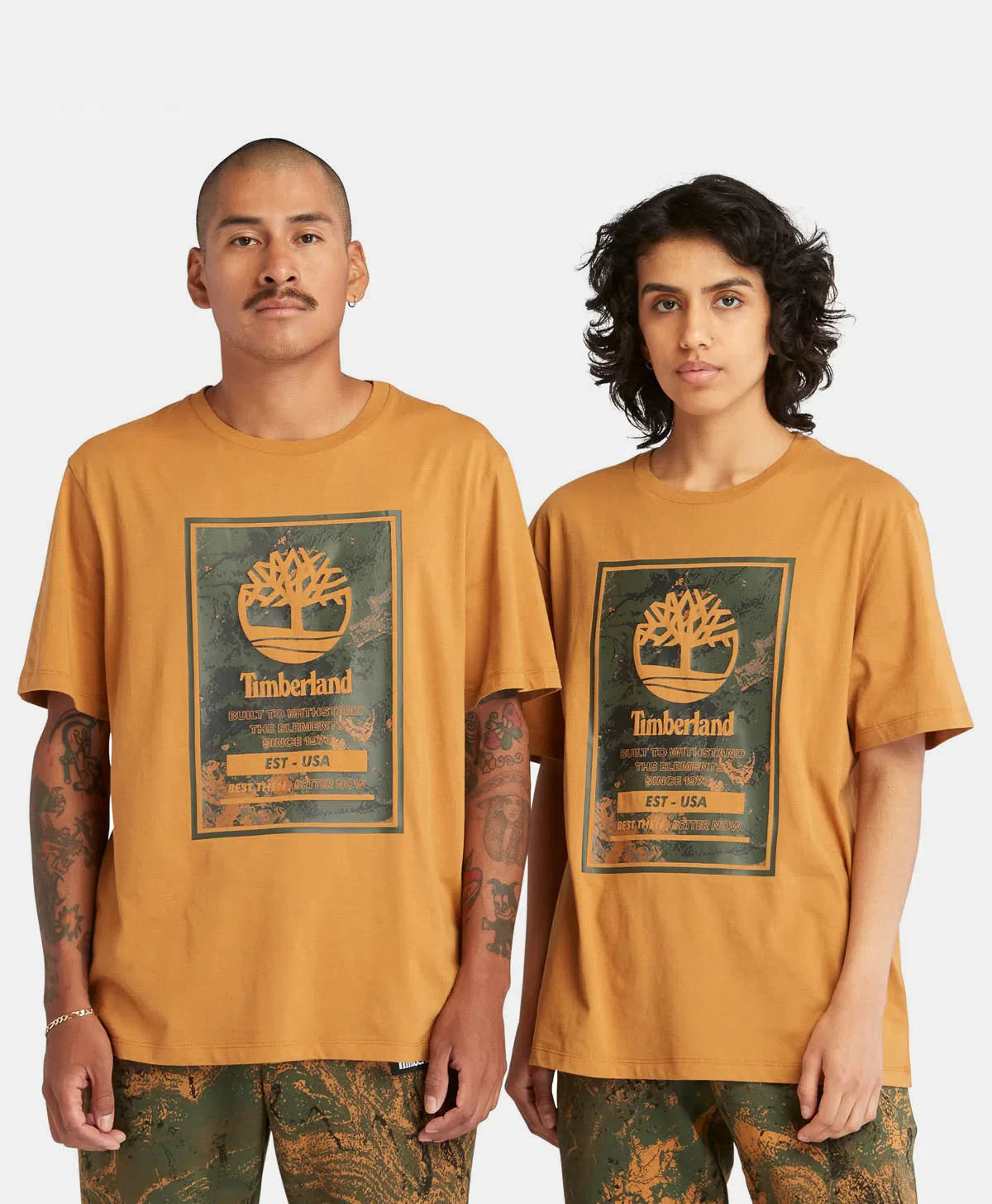 Timberland Playera Unisex con logo estampado