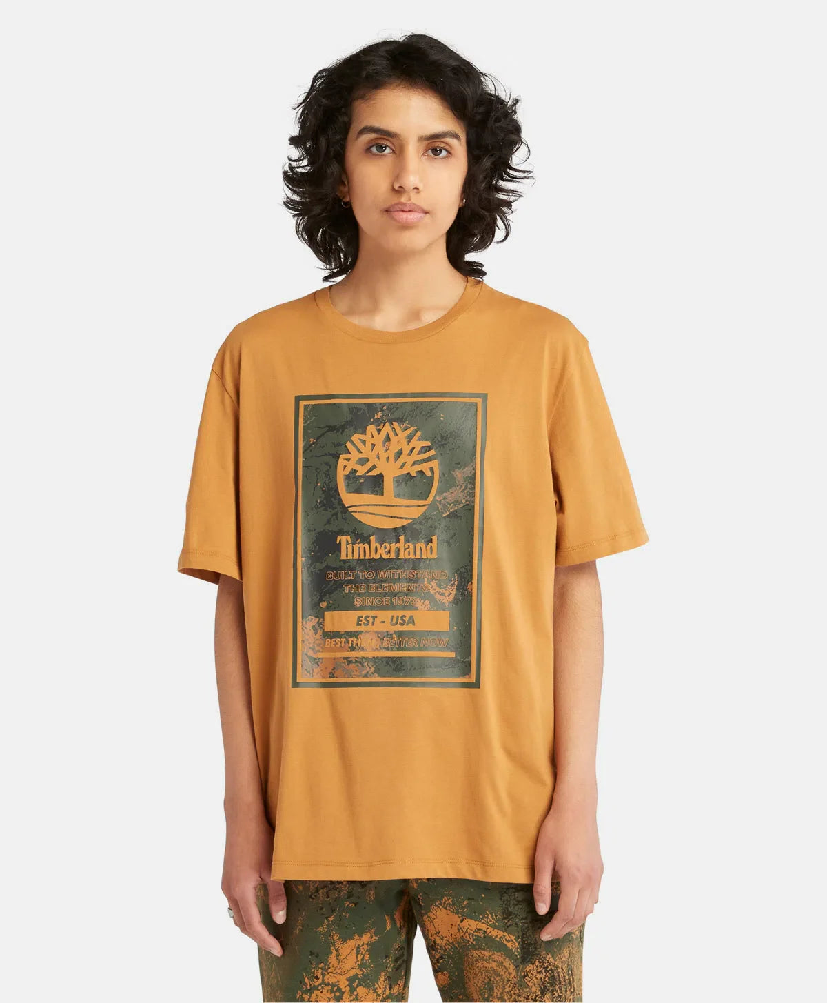 Timberland Playera Unisex con logo estampado