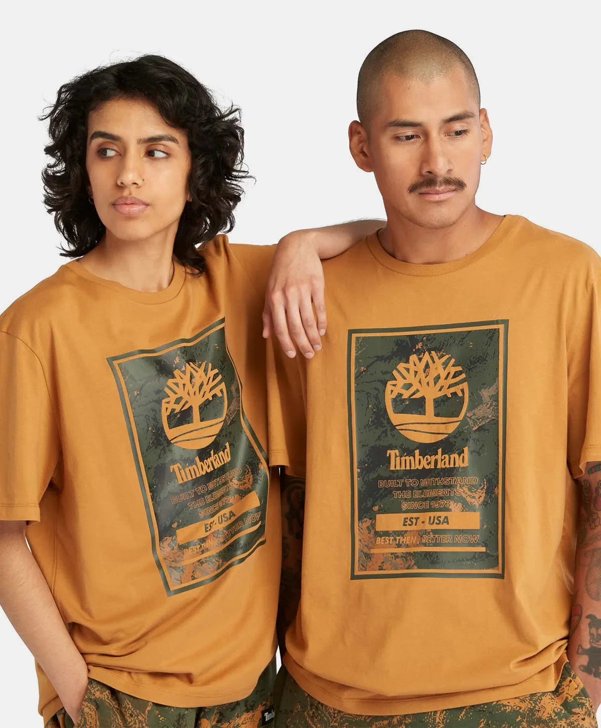 Timberland Playera Unisex con logo estampado